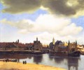Ansicht von Delft Szenerie Johannes Vermeer